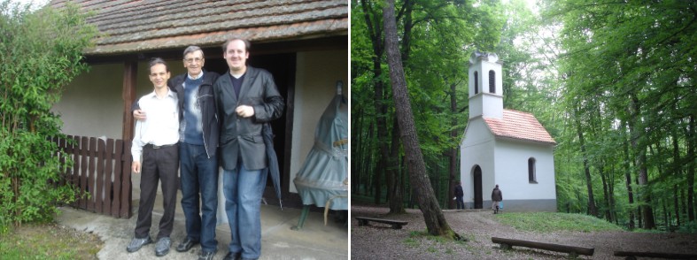 Balra: látogatás a Muravidéken. Jobbra: a Szent Vid-kápolna.